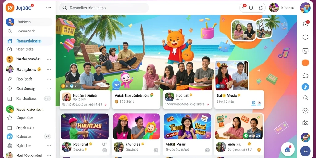 Tampilan antarmuka yang modern dan sederhana.