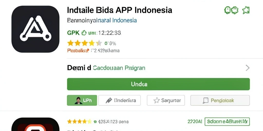 Tampilan antarmuka aplikasi yang modern dan menarik.