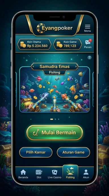 Cuplikan layar menu unduhan eyangpoker untuk perangkat Android